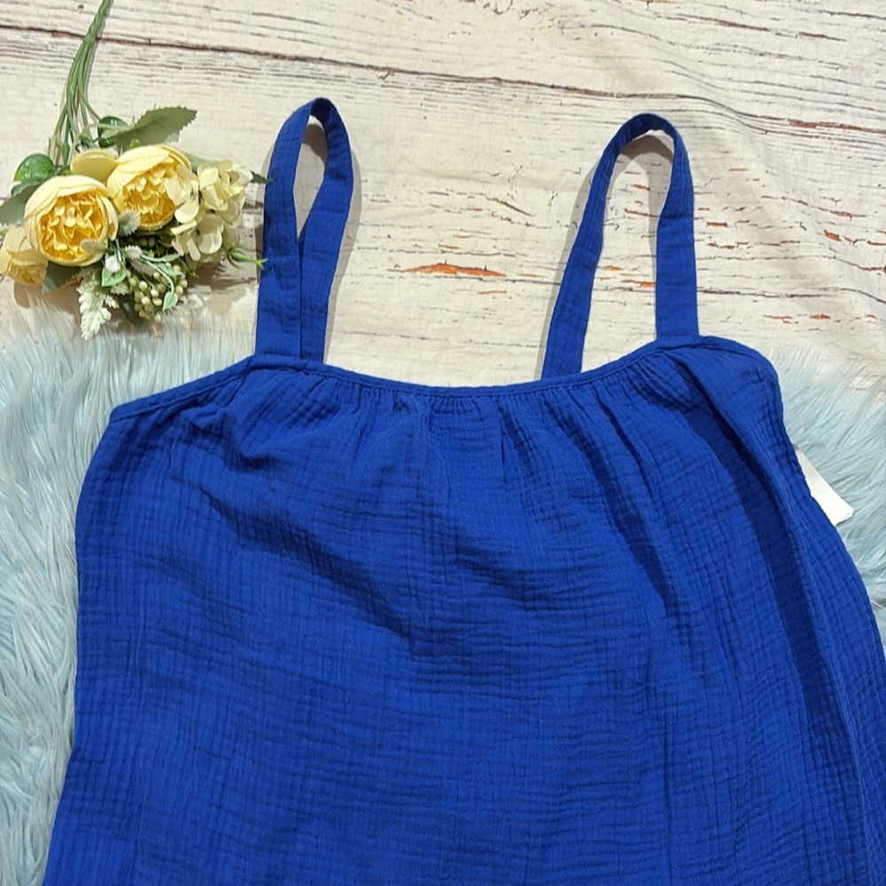 NWOT BB Dakota Steve Madden Blue Gauze Tiered Maxi Dress sz XS - Picture 2 of 9